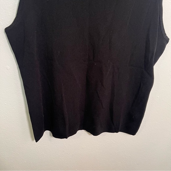 Vintage Choices Sleeveless Scoop Neck Sweater Black L - Picture 3 of 8